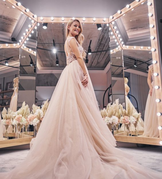 Exited about her wedding.